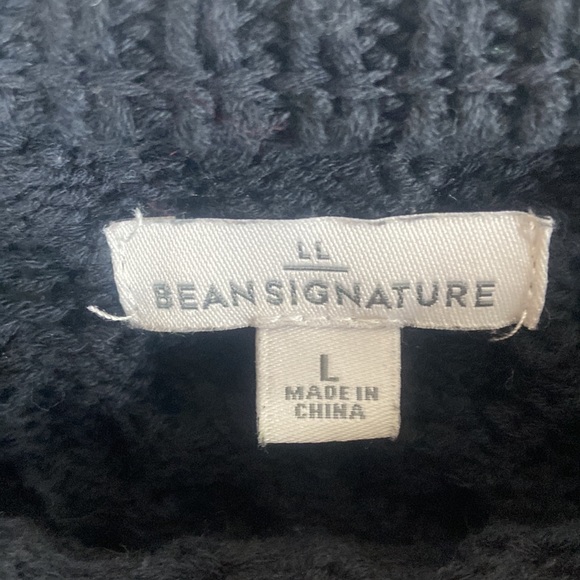 LL Bean Signature Fisherman Sweater - Picture 4 of 7
